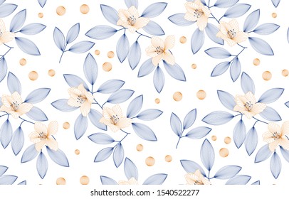 linear vector pattern, repeating abstract Geometry background, gray line of leaf or flower, floral. graphic clean design for fabric, wallpaper etc. pattern is on swatches panel.