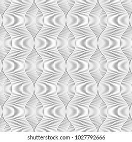 linear vector pattern, repeating curve wave line hide beyond each. pattern is on swatches panel.