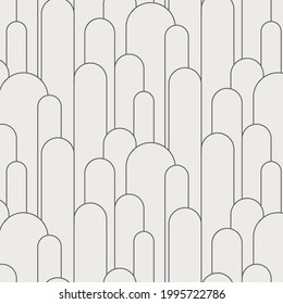 linear vector pattern, repeating liner curved pillar in different size, vector is clean for fabric, wallpaper, printing. patter is on swatches panel