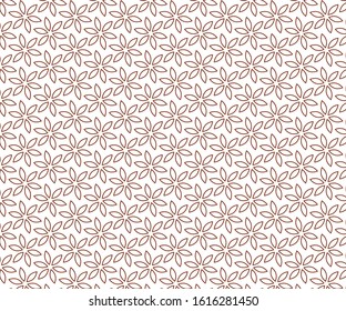 Linear vector pattern, repeating small petals