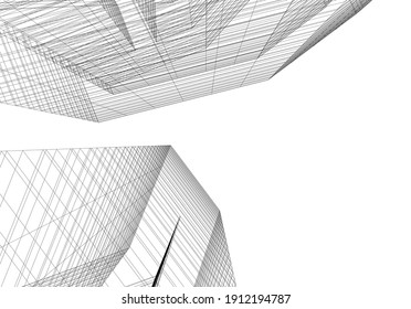 linear view of abstract architecture