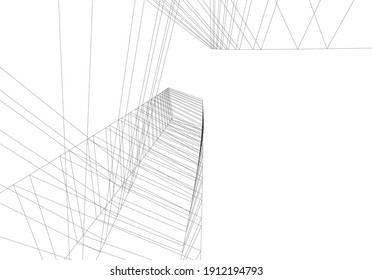 linear view of abstract architecture