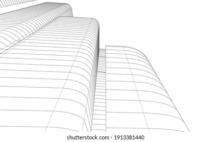 linear view of abstract architecture
