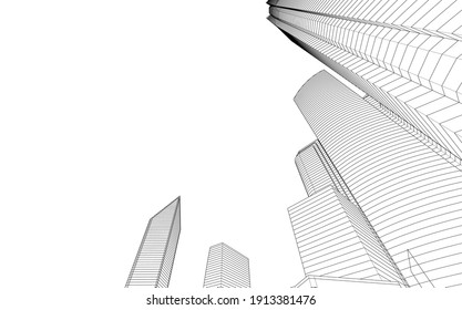 linear view of abstract architecture