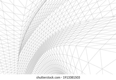 linear view of abstract architecture