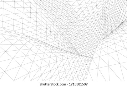 linear view of abstract architecture