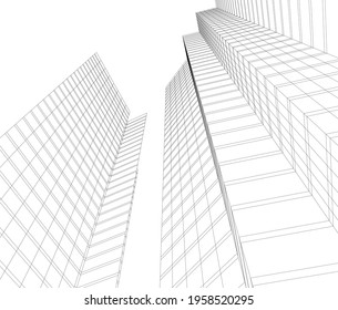 linear view of abstract architecture