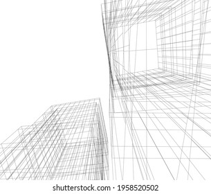 linear view of abstract architecture
