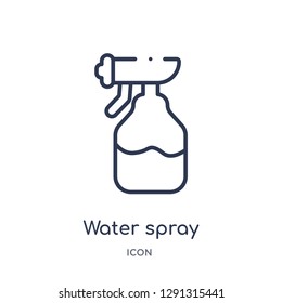 Linear water spray icon from Beauty outline collection. Thin line water spray vector isolated on white background. 