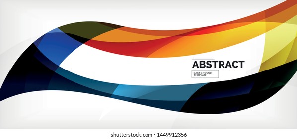 Linear wave web template. Vector illustration bright design. Decorative print. Decorative backdrop vector. Vector business illustration. Line illustration.