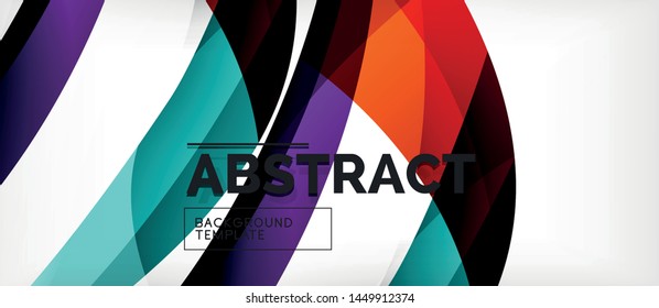 Linear wave web template. Vector illustration bright design. Decorative print. Decorative backdrop vector. Vector business illustration. Line illustration.