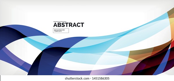 Linear wave web template. Vector illustration bright design. Decorative print. Decorative backdrop vector. Vector business illustration. Line illustration.