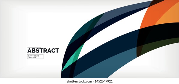 Modelo da Web de onda linear. Design brilhante de ilustração vetorial. Impressão decorativa. Vetor de fundo decorativo. Ilustração de negócios de vetor. Ilustração de linha.