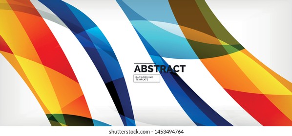 Linear wave web template. Vector illustration bright design. Decorative print. Decorative backdrop vector. Vector business illustration. Line illustration.