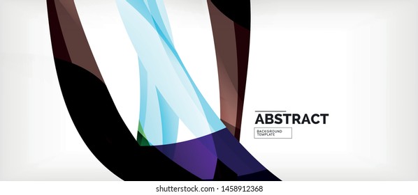 Modelo da Web de onda linear. Design brilhante de ilustração vetorial. Impressão decorativa. Vetor de fundo decorativo. Ilustração de negócios de vetor. Ilustração de linha.