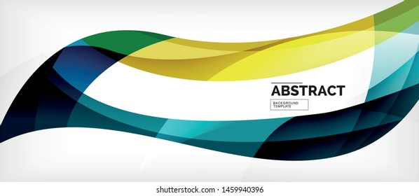 Linear wave web template. Vector illustration bright design. Decorative print. Decorative backdrop vector. Vector business illustration. Line illustration.