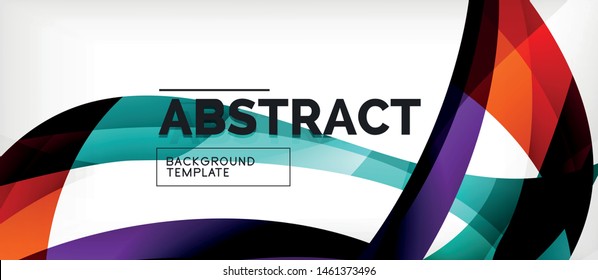 Linear wave web template. Vector illustration bright design. Decorative print. Decorative backdrop vector. Vector business illustration. Line illustration.