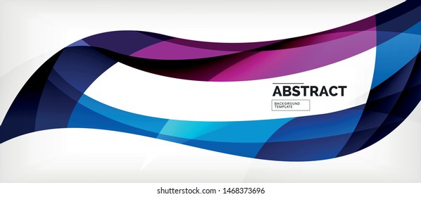 Linear wave web template. Vector illustration bright design. Decorative print. Decorative backdrop vector. Vector business illustration. Line illustration.