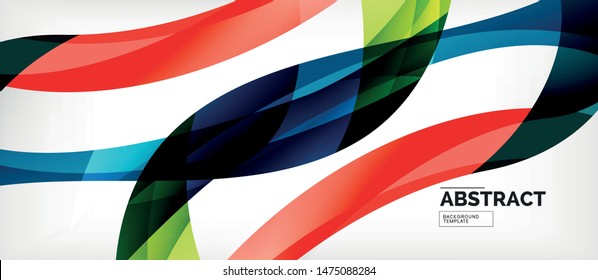 Linear wave web template. Vector illustration bright design. Decorative print. Decorative backdrop vector. Vector business illustration. Line illustration.