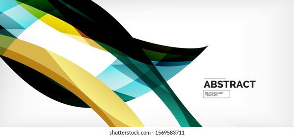 Linear wave web template. Vector illustration bright design. Decorative print. Decorative backdrop vector. Vector business illustration. Line illustration.