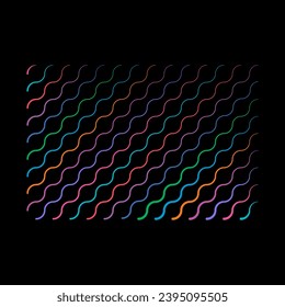 linear wavy background. colorful wavy lines