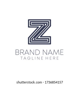 Linear z Buchstaben Schriftart für Titel, Titel, Titel, Schrift, Logo.