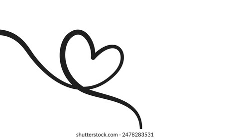 lineart drawing heart background. line art love sign. simple heart line art drawing. Hearts Continuous One Line Drawing. love heart lineart background. heart doodle line art drawing. love doodle.
