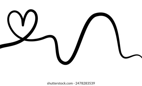lineart drawing heart background. line art love sign. simple heart line art drawing. Hearts Continuous One Line Drawing. love heart lineart background. heart doodle line art drawing. love doodle.