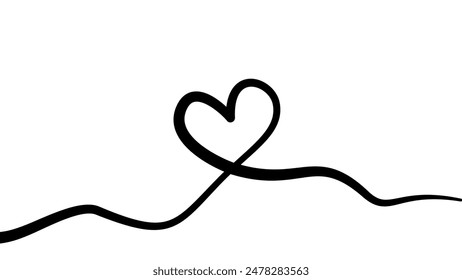 lineart drawing heart background. line art love sign. simple heart line art drawing. Hearts Continuous One Line Drawing. love heart lineart background. heart doodle line art drawing. love doodle.