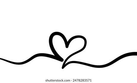lineart drawing heart background. line art love sign. simple heart line art drawing. Hearts Continuous One Line Drawing. love heart lineart background. heart doodle line art drawing. love doodle.