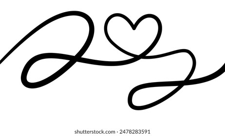 lineart drawing heart background. line art love sign. simple heart line art drawing. Hearts Continuous One Line Drawing. love heart lineart background. heart doodle line art drawing. love doodle.