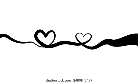 lineart drawing heart background. line art love sign. simple heart line art drawing. Hearts Continuous One Line Drawing. love heart lineart background. heart doodle line art drawing. love doodle.