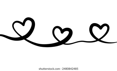 lineart drawing heart background. line art love sign. simple heart line art drawing. Hearts Continuous One Line Drawing. love heart lineart background. heart doodle line art drawing. love doodle.