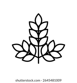 Lineart Icon agriculture for farm and agriculture themes