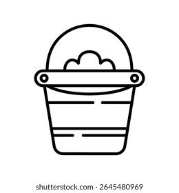 Lineart Icon bucket for farm and agriculture themes