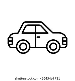 Lineart Icon car rental for tourism agency