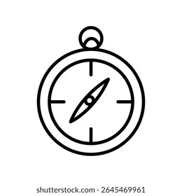 Lineart Icon compass for tourism agency