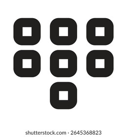 Lineart Icon dialpad. Typographic and Paragraph Tools for UI, Apps, and Web Design.