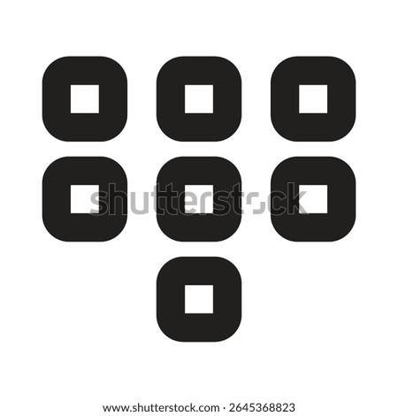 Lineart Icon dialpad. Typographic and Paragraph Tools for UI, Apps, and Web Design.