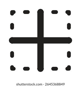 Icono lineal dentro de la frontera. Herramientas tipográficas y de párrafos para interfaz de usuario, App y Diseño web.