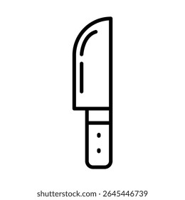 Lineart Icon knife perfect for menu cafe and food branding