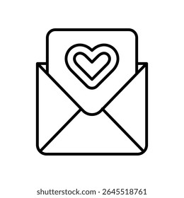 Lineart Icon letter mother day for festive cards invitations and social media