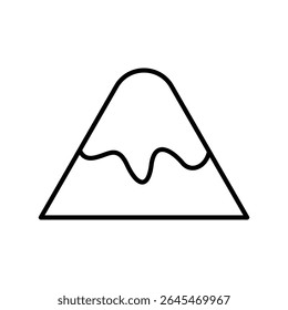 Lineart Icon mountain for tourism agency