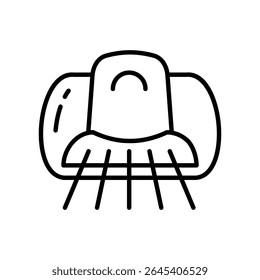 Lineart Ícone secador de unhas para marca de salão
