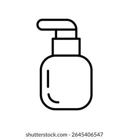 Cola de prego de ícone de linearte para marca de salão