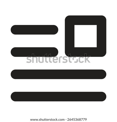 Lineart Icon right document layout