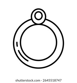 Lineart Icon ring for festive cards invitations and social media