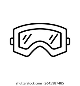 Lineart Icon safety goggles for property management and housing service branding