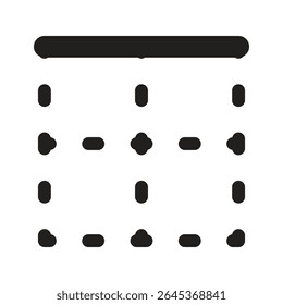 Lineart Icon top border. Typographic and Paragraph Tools for UI, Apps, and Web Design.