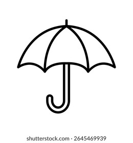 Lineart Icon umbrella for tourism agency